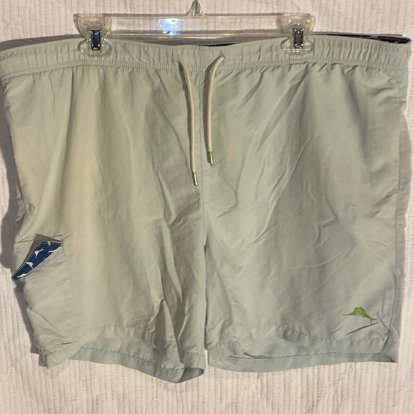 Tommy Bahama Light Green Swim Trunks - Picture 1 of 4